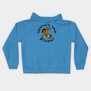 Eat Pizza Not Turkey at Thanksgiving and Christmas Kids Hoodie